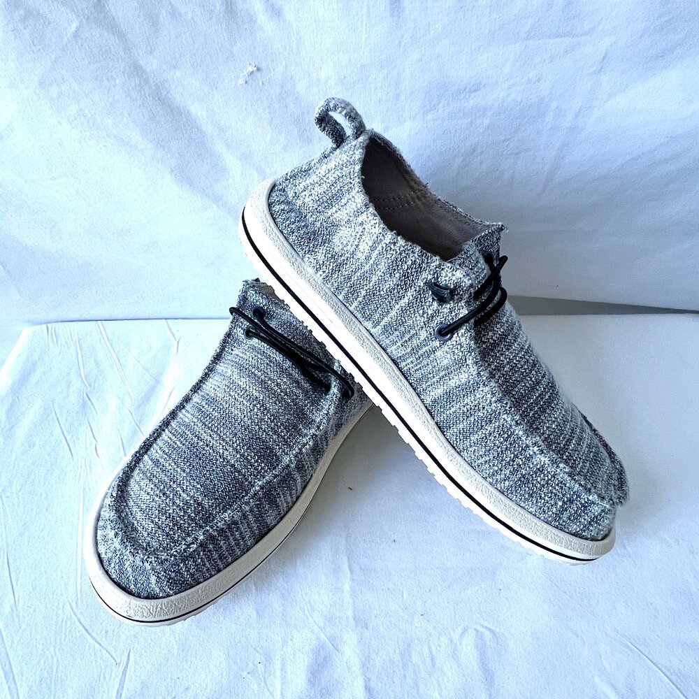MAUI and Sons Gray Lightweight Slip-on Beach Loafers, Size 9, EC!